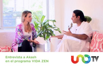 Entrevista de UNO TV a Akash en el programa Vida Zen!